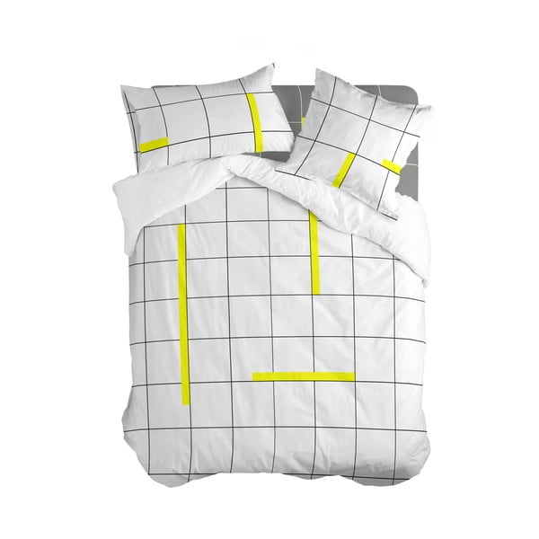 Bijela pamučna navlaka za poplun za krevet za jednu osobu 140x200 cm Firefly – Blanc