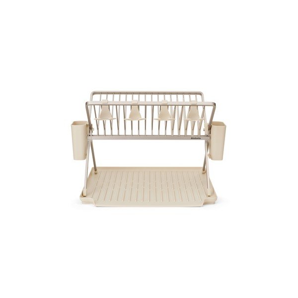 Bež metalni dvoetažan ocjeđivač za posuđe 42x51 cm – Brabantia-image-4