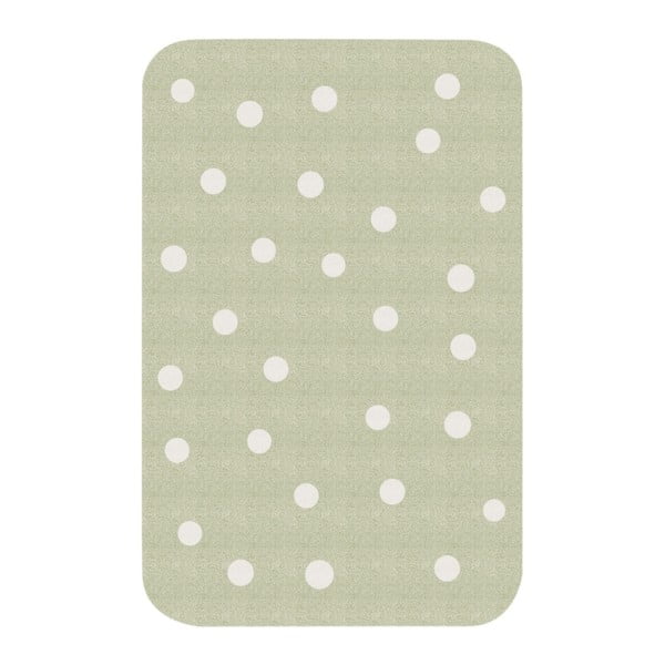 Dječji zeleni tepih Zala Living Dots, 67 x 120 cm