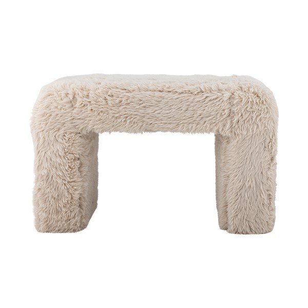 Bež tabure od umjetnog krzna Bobbie – Bloomingville