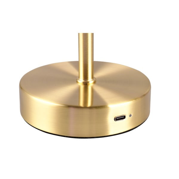 LED stolna lampa s mogućnosti zatamnjivanja u zlatnoj boji (visina 30 cm) Jeff – Reality-image-3