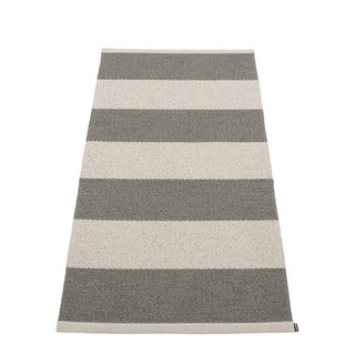 Antracitno siva/krem unutarnja i vanjska staza 70x150 cm Bob Charcoal Linen – Pappelina
