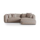 Bež kutna garnitura (s desnim kutom) Martina – Micadoni Home