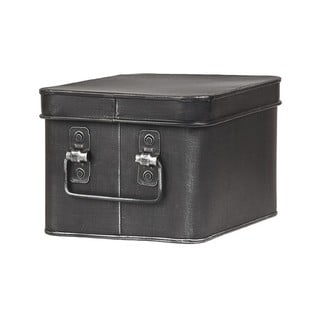Crna metalna kutija za pohranu LABEL51 Media, širina 22 cm