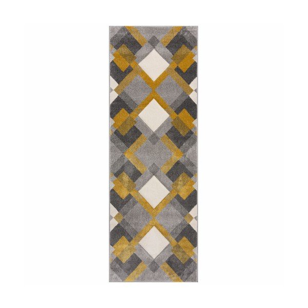 Žuta /siva staza 80x230 cm Nimbus – Flair Rugs