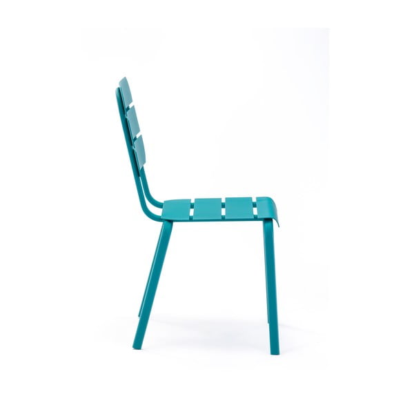 Plave metalne vrtne stolice u setu 4 kom Alicante – Ezeis-image-1