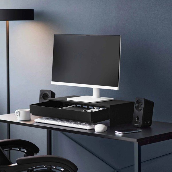 Crno metalno postolje za monitor Tower – YAMAZAKI-image-4