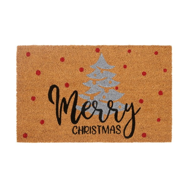 Otirač s božićnim motivom od kokosovih vlakana 40x70 cm Silver Christmas – Hanse Home