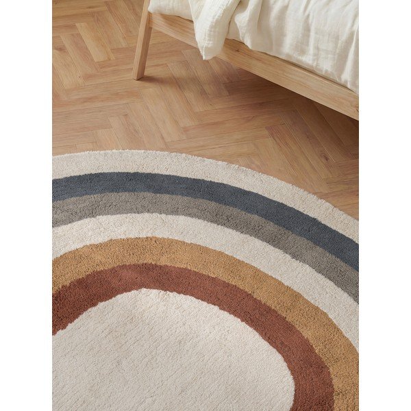Krem periv/ručno rađen pamučan dječji tepih 140x200 cm Snuggle Riva – Hanse Home-image-2