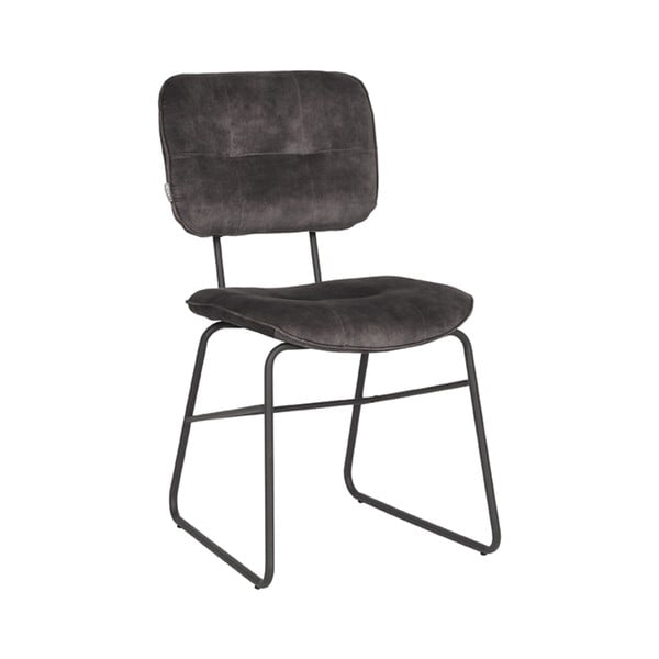 Antracitno sive baršunaste blagovaonske stolice u setu 2 kom Dez – LABEL51
