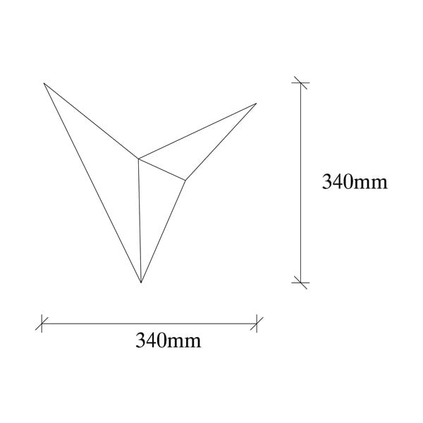 Crna zidna lampa Bird – Opviq lights-image-3