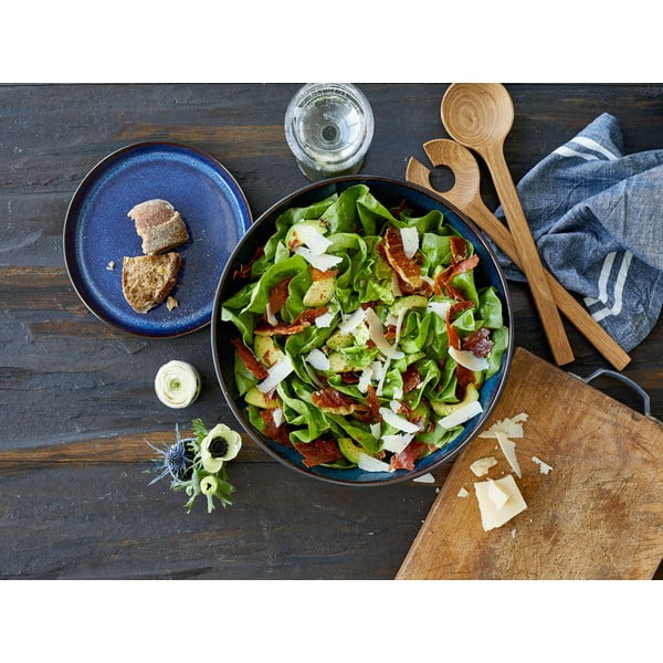 Crna/plava zdjela od kamenine ø 30 cm Gastro Dark Blue/Black – Bitz-image-1