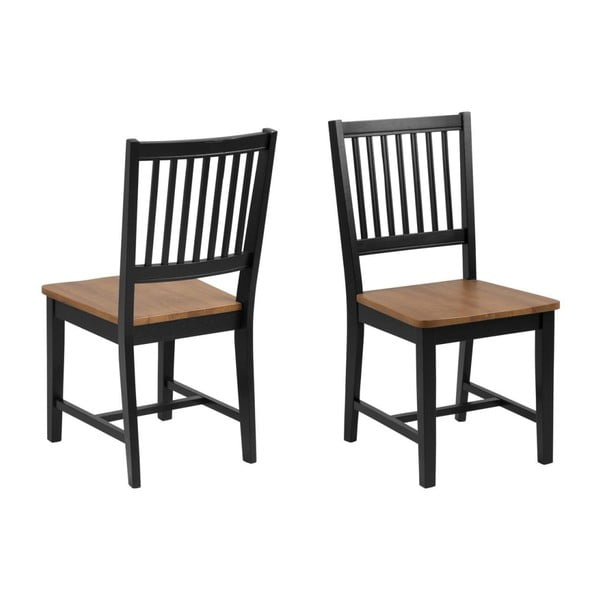 Set od 2 smeđe-crne blagovaonske stolice Actona Brisbane