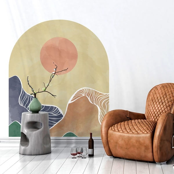 Zidna naljepnica 120x140 cm Abstract Rising Sun Arch - Ambiance