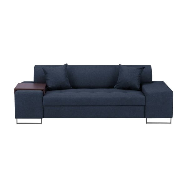 Plava sofa s nogicama u crnoj boji Cosmopolitan Design Orlando, 220 cm