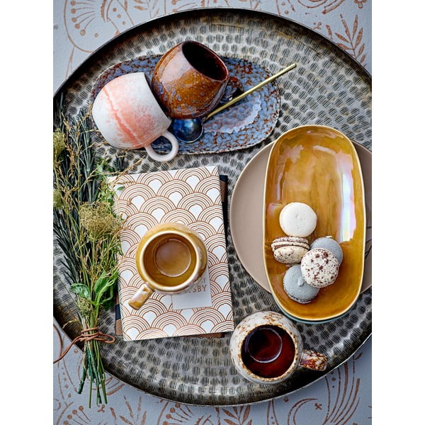 Smeđa/bež keramička šalica 280 ml Paula – Bloomingville-image-2