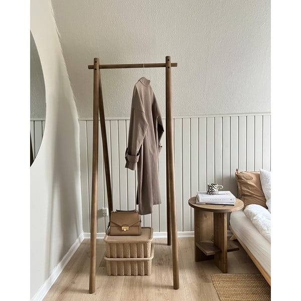 Smeđi stalak za odjeću od borovine Hongi - Karup Design-image-4