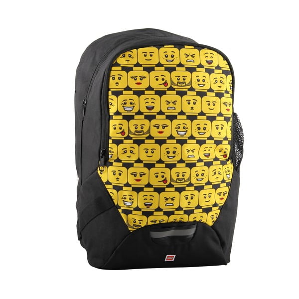 Crno-žuti školski ruksak LEGO® Minifigures Heads