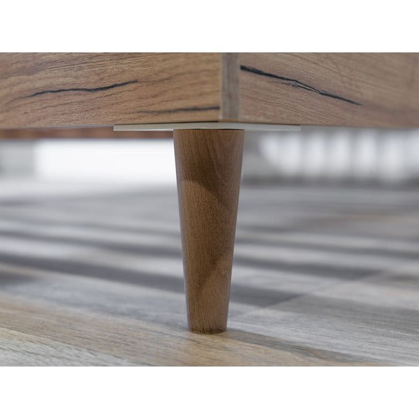 Tamno zeleni/u prirodnoj boji bračni krevet s podnicom 180x200 cm Oceane – Bobochic Paris-image-3