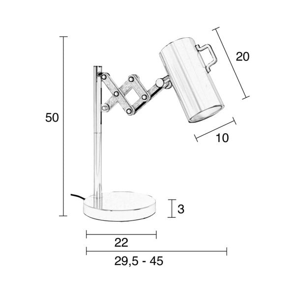 Bijela Zuiver Flex stolna lampa-image-1