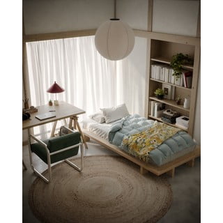Krevet od masivnog bora s podnicom 120x200 cm u prirodnoj boji Japan – Karup Design