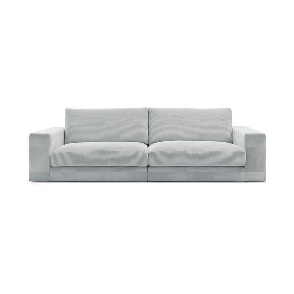 Svijetlo siva sofa od samta 274 cm Leonard – Bobochic Paris
