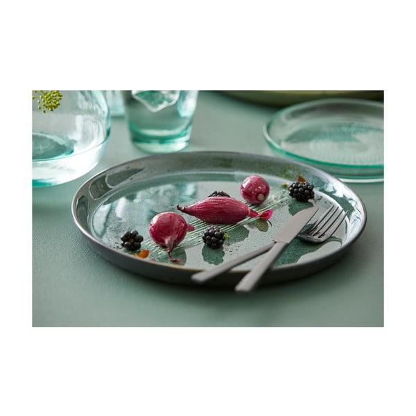 Zeleni/crni tanjur od kamenine ø 27 cm Gastro Green/Black – Bitz-image-2