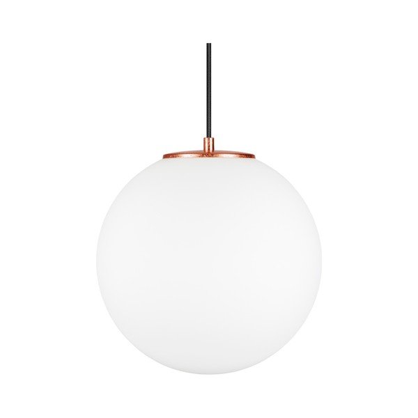 Bijela viseća svjetiljka s bakrenim grlom Sotto Luce TSUKI L, ⌀ 30 cm-image-2