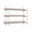 Siva metalna polica s više razina 60 cm Riqueza Tres – PT LIVING