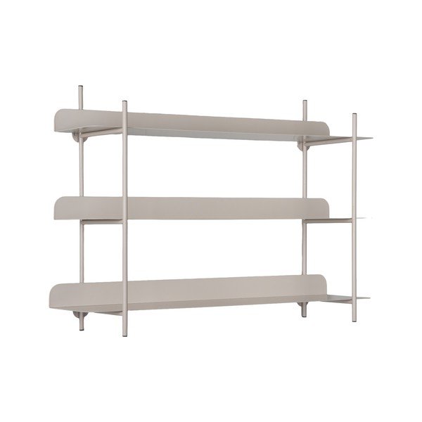 Siva metalna polica s više razina 60 cm Riqueza Tres – PT LIVING-image-2