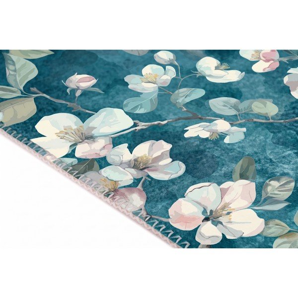 Plavi periv tepih 50x80 cm Bloom – Vitaus-image-1
