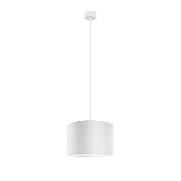 Bijela visilica s bijelim kabelom Sotto Luce Mika 1S, ⌀ 25 cm