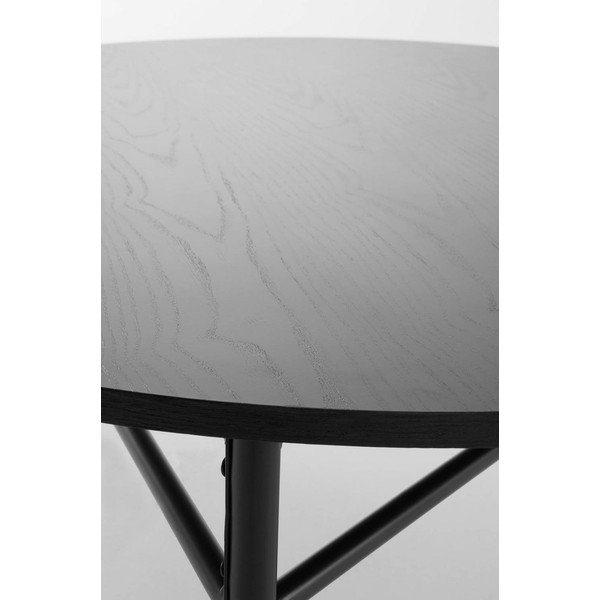 Crni metalni okrugao stolić za kavu ø 100 cm Valley – Jotex-image-3