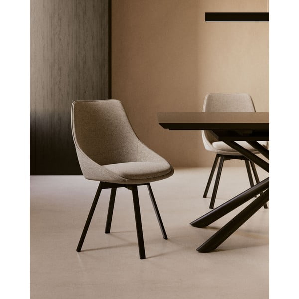 Siva blagovaonska stolica Jenna – Kave Home-image-2