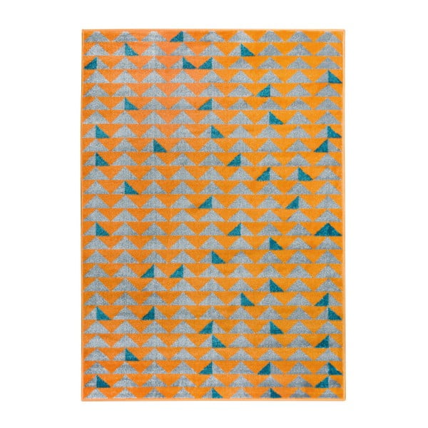 Narančasto-sivi tepih Mazzini Sofas Montreal, 133 x 190 cm