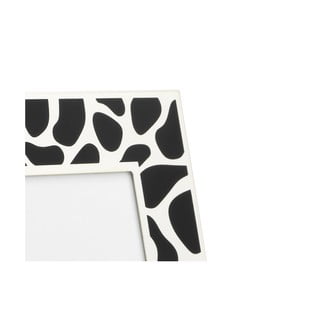 Crno-bijeli metalni stojeći/viseći okvir 16,5x22 cm Leopard – Zilverstad