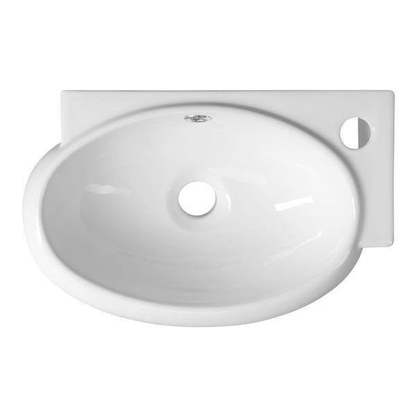 Bijeli keramički umivaonik za WC 43x28,5 cm Ribera – Sapho-image-3