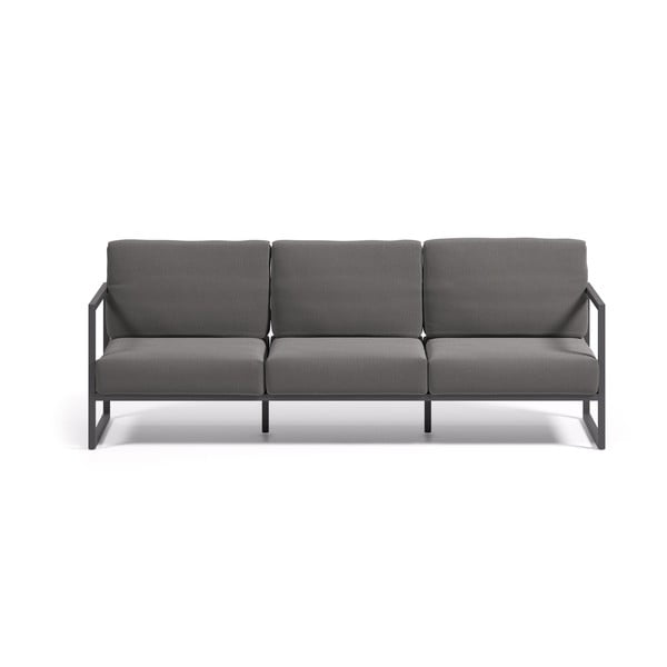 Tamno siva vrtna sofa aluminijska Comova – Kave Home