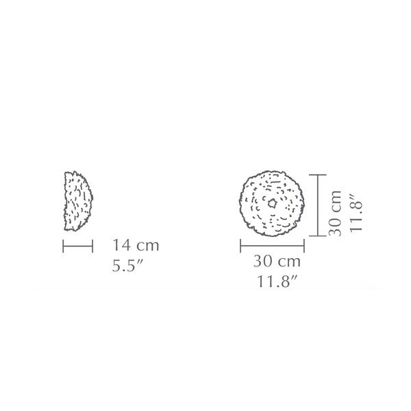 Bijela zidna lampa ø 30 cm Eos Up Mini – UMAGE-image-3