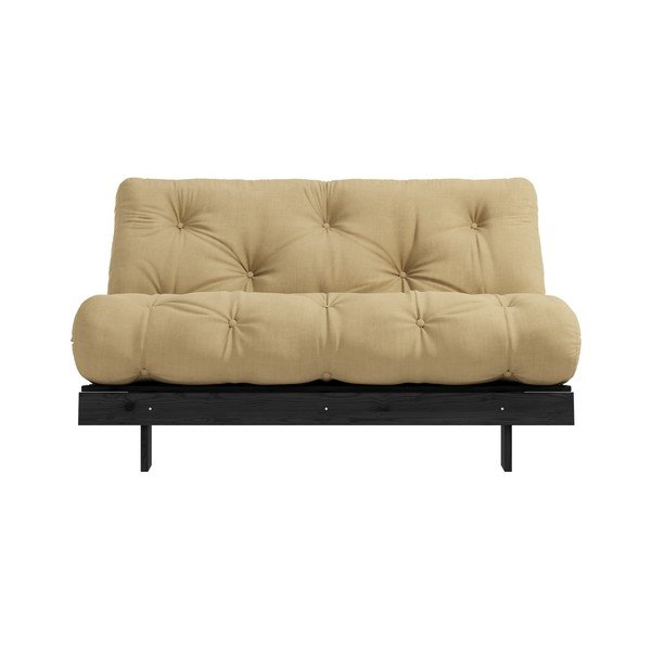 Podesivi kauč 140 cm Karup Design Roots Black/Wheat Beige-image-3
