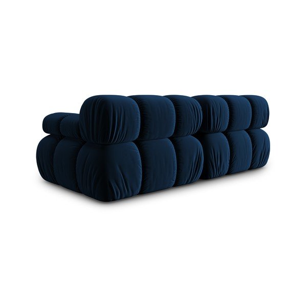 Plava baršunasta sofa 188 cm Bellis – Micadoni Home-image-4