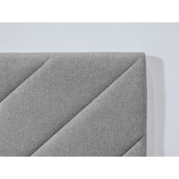 Svijetlo sivi tapecirani bračni krevet s podnicom 160x200 cm Romane – Bobochic Paris-image-4