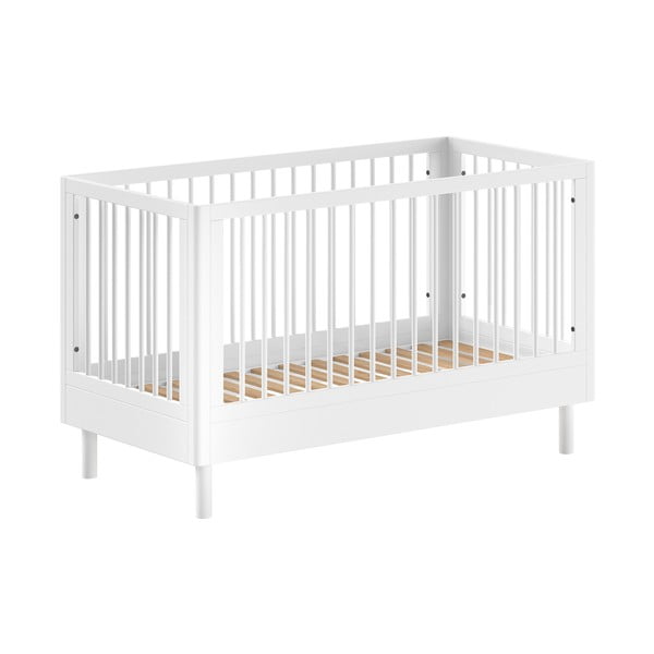 Bijeli dječji krevet od masivne bukve 70x140 cm Forrest – Vipack