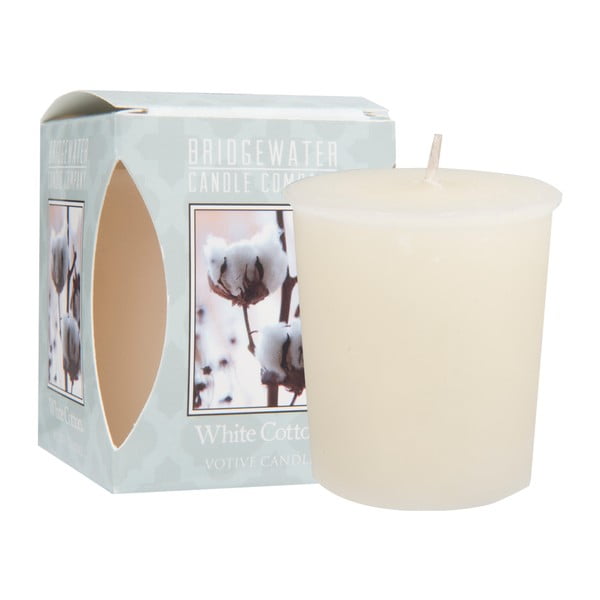 Mirisna svijeća vrijeme gorenja 15 h White Cotton – Bridgewater Candle Company