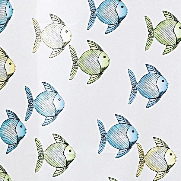 InterDesign Fishy tuš zavjesa, 180 x 200 cm-image-1