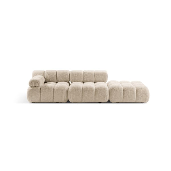 Bež sofa od bouclé tkanine 288 cm Bellis – Micadoni 