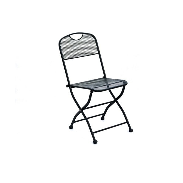 Crna metalna vrtna stolica - Rojaplast