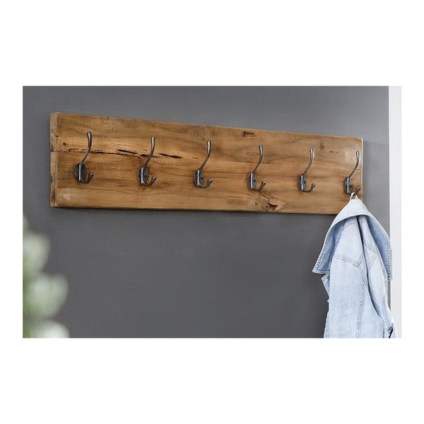 Vješalica za kapute od tikovog drva HSM collection Railwood-image-2