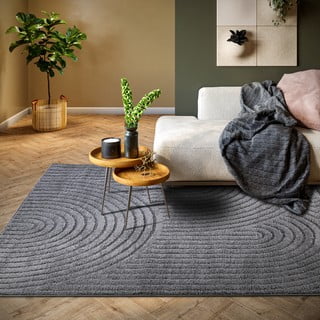 Antracitno sivi tepih 80x120 cm Panglao New York Anthracite – Elle Decoration