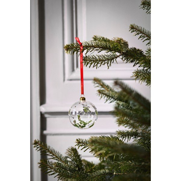 Stakleni ručno puhani ukas za božićno drvce ø 8 cm Christmas – Holmegaard-image-1